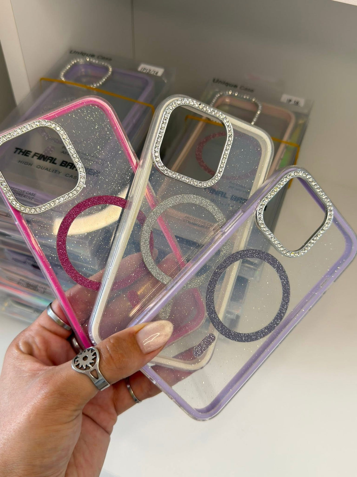 Fundas MagSafe brillo stass