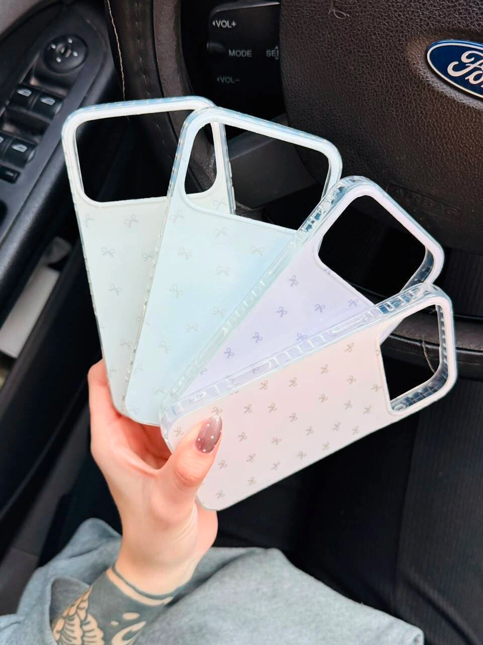 Funda diseño moño (colores pastel)