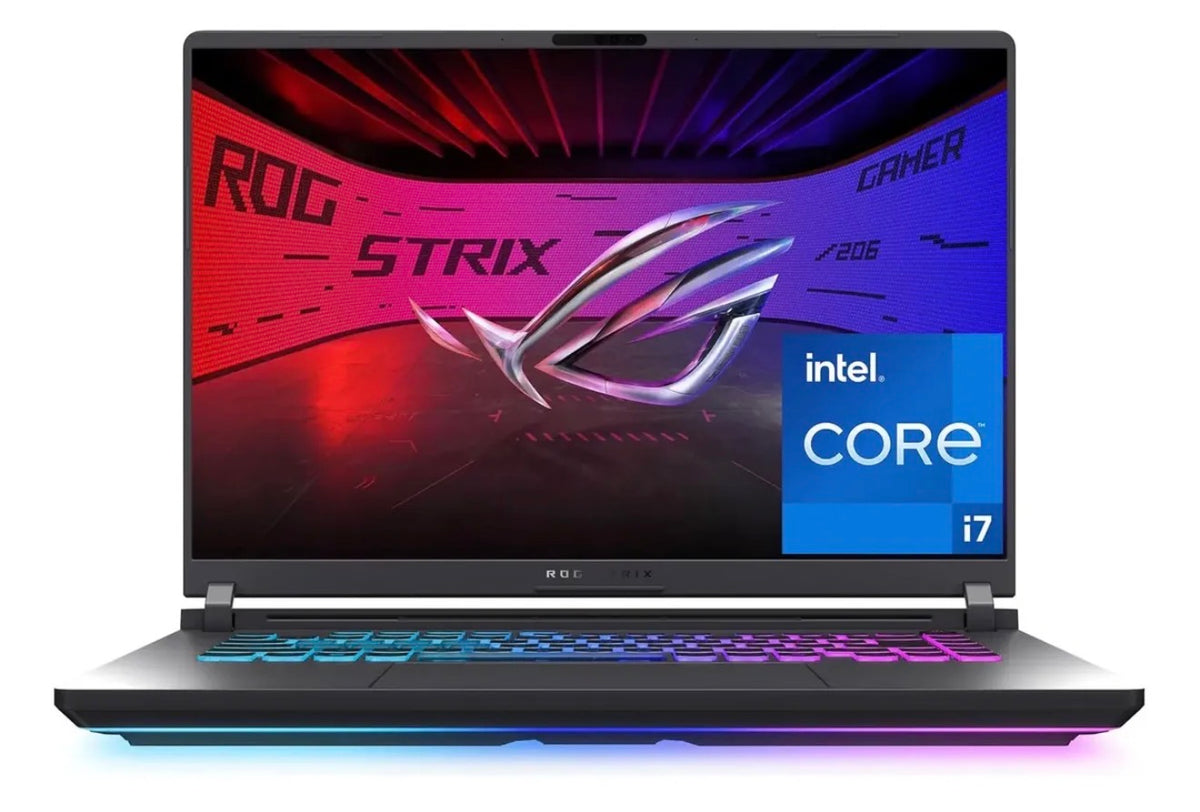 ASUS ROG Strix G16 (2025)
Core i7-14650HX · RTX 5060 · 16GB · 1TB · 16" 165Hz