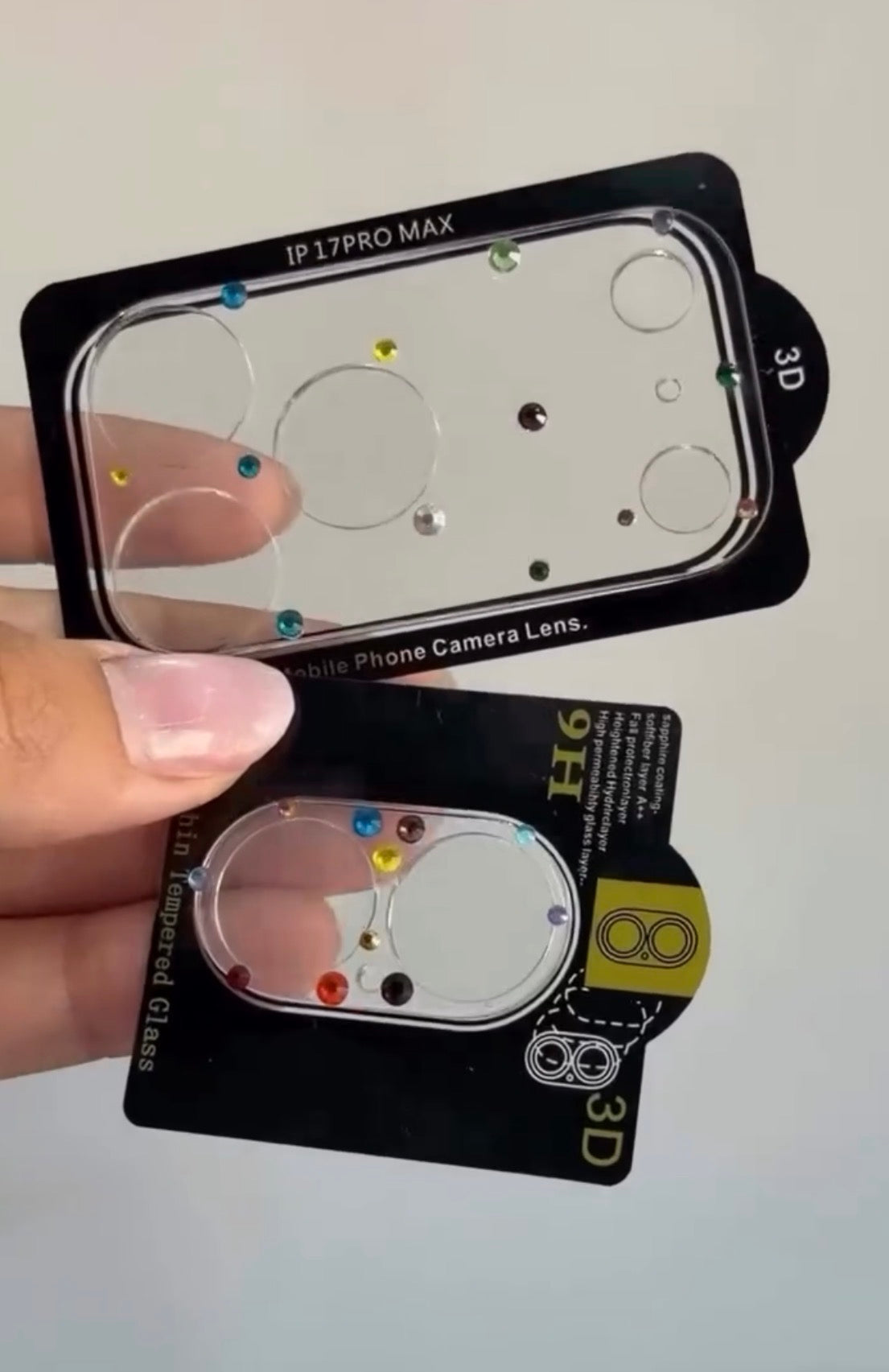 Protectores de cámara enterizos con brillo 💖