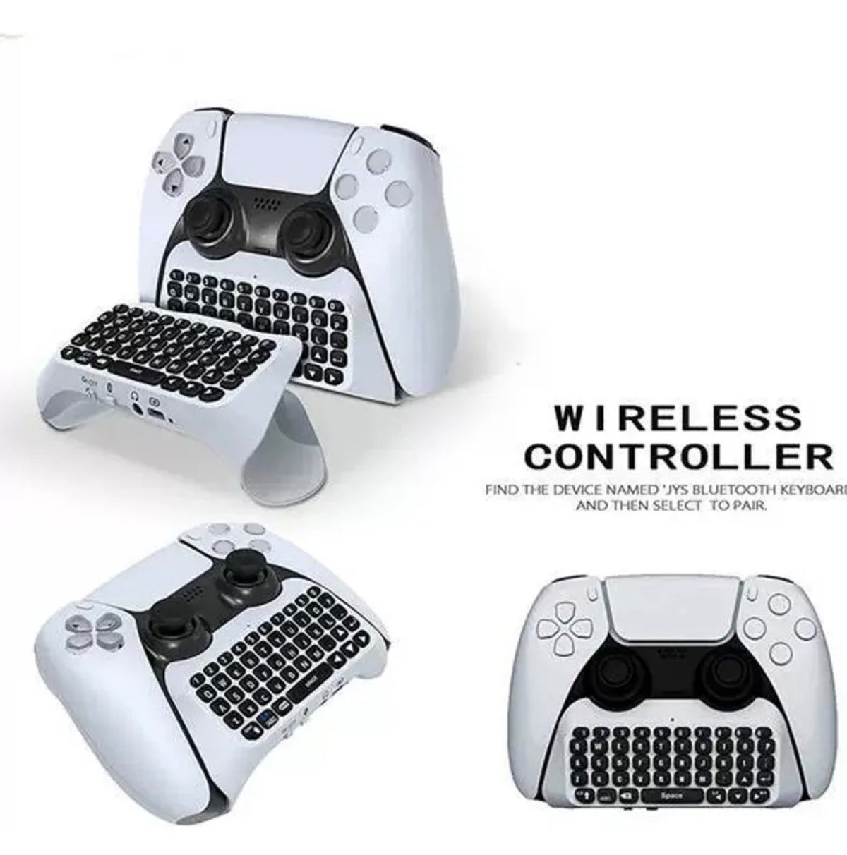 Teclado Bluetooth Para Joystick Ps5 Blanco