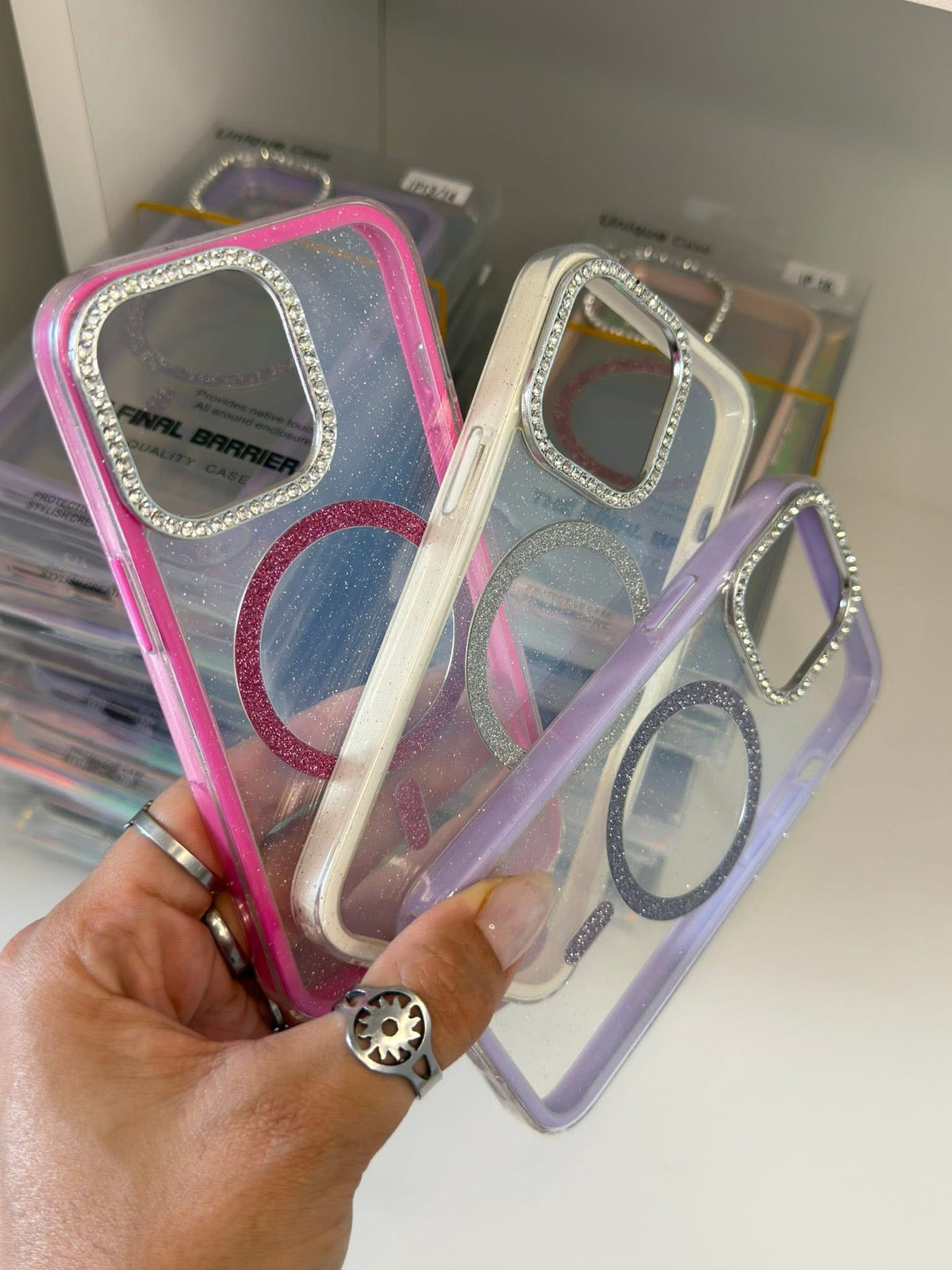 Fundas MagSafe brillo stass