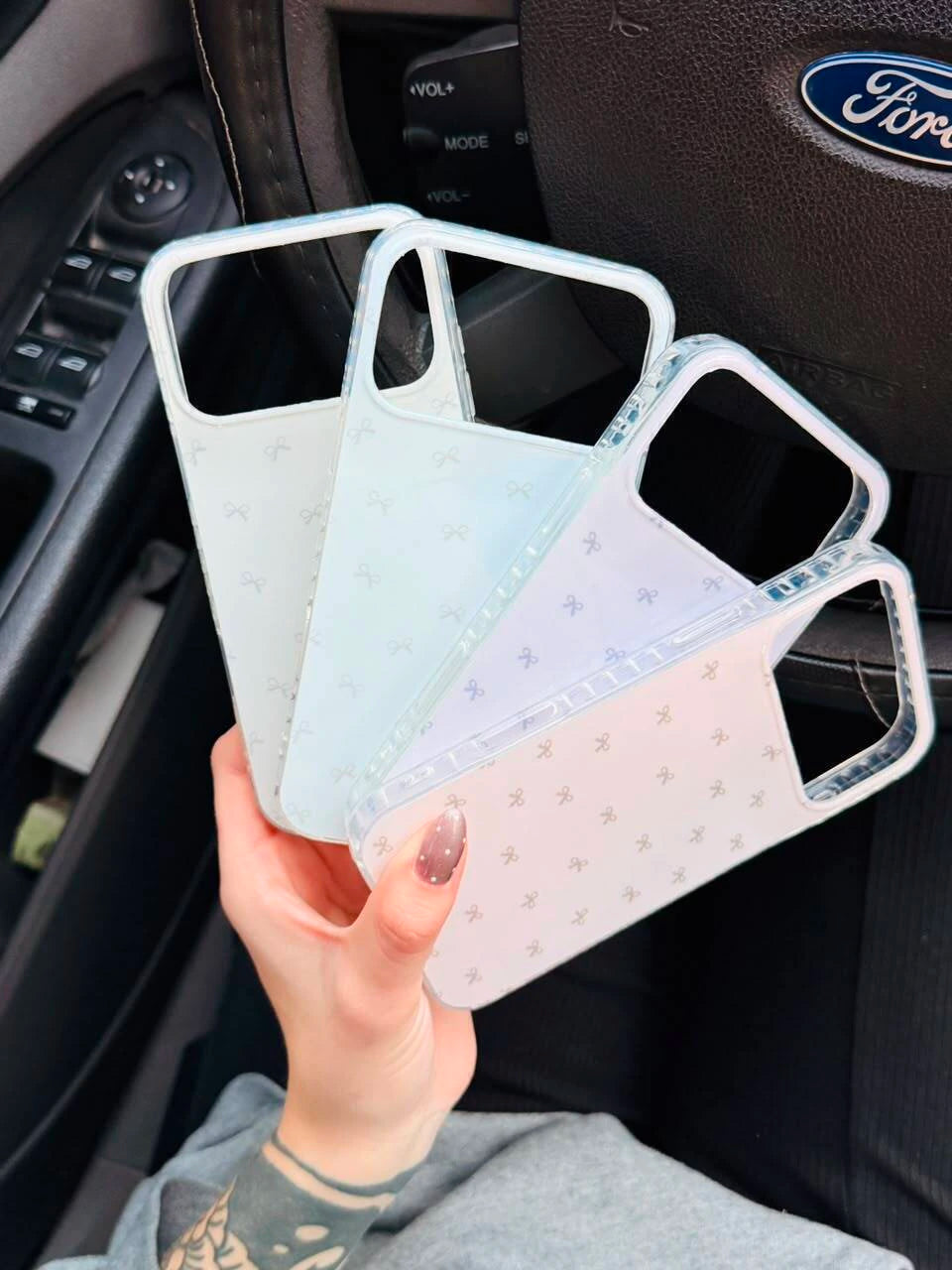 Funda diseño moño (colores pastel)